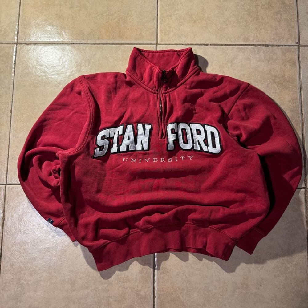 Y2k stanford university quarter zip sweater Size S in Mens